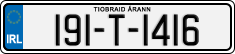 License plate of Ireland, Regular plates
