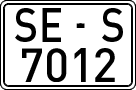 License plates of Spain, 1971 year series