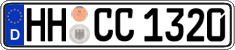 German license plate, Regular plates