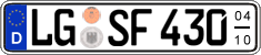 German license plate, Seasonal plates