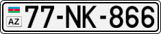 License plate of Azerbaijan, Cars