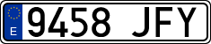License plates of Spain, Ordinary (2000)