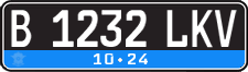 License plate of Indonesia, Regular plates