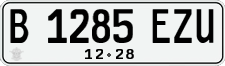 License plate of Indonesia, Regular plates