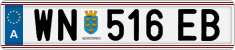 License plate of Austria, Regular plates
