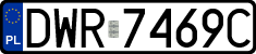 License plates of Poland, Regular car plates
