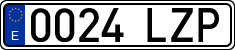 License plates of Spain, Ordinary (2000)