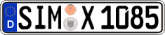German license plate, Regular plates