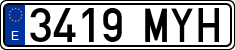 License plates of Spain, Ordinary (2000)