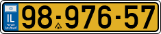 License plate of Israel, Regular plates