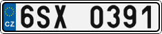 License plate of the Czech Republic, Cars (2001)