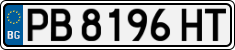 License plate of Bulgaria, Cars