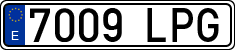 License plates of Spain, Ordinary (2000)