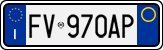 License plate of Italy, Cars (1994 year series)