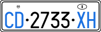 License plate of Italy, Diplomatic