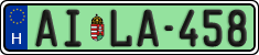 license plates of Hungary, Regular plates (2022)