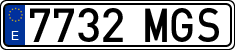License plates of Spain, Ordinary (2000)
