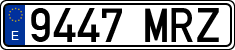 License plates of Spain, Ordinary (2000)