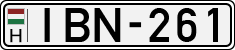 license plates of Hungary, Cars (1990)