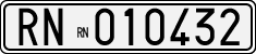 License plate of Italy, Cars (1927 year series)