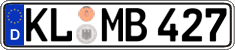 German license plate, Regular plates