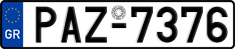 License plate of Greece, Cars