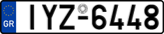 License plate of Greece, Cars