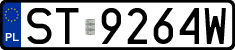 License plates of Poland, Regular car plates