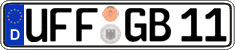 German license plate, Regular plates