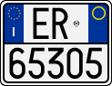 License plate of Italy, Motorcycles (1994 year series)