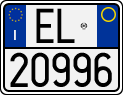 License plate of Italy, Motorcycles (1994 year series)