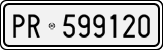 License plate of Italy, Cars (1927 year series)