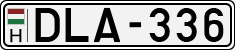 license plates of Hungary, Cars (1990)
