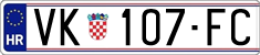 License plate of Croatia, Regular plates