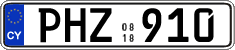 License plate of Cyprus, Regular plates