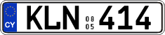 License plate of Cyprus, Regular plates