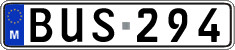 License plate of Malta, Regular plates (ABC 123)