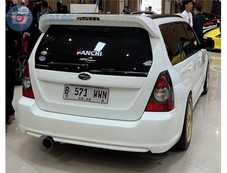 B 571 WYN, Subaru Forester