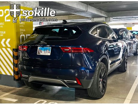 AB4 5374, License plate without vehicle