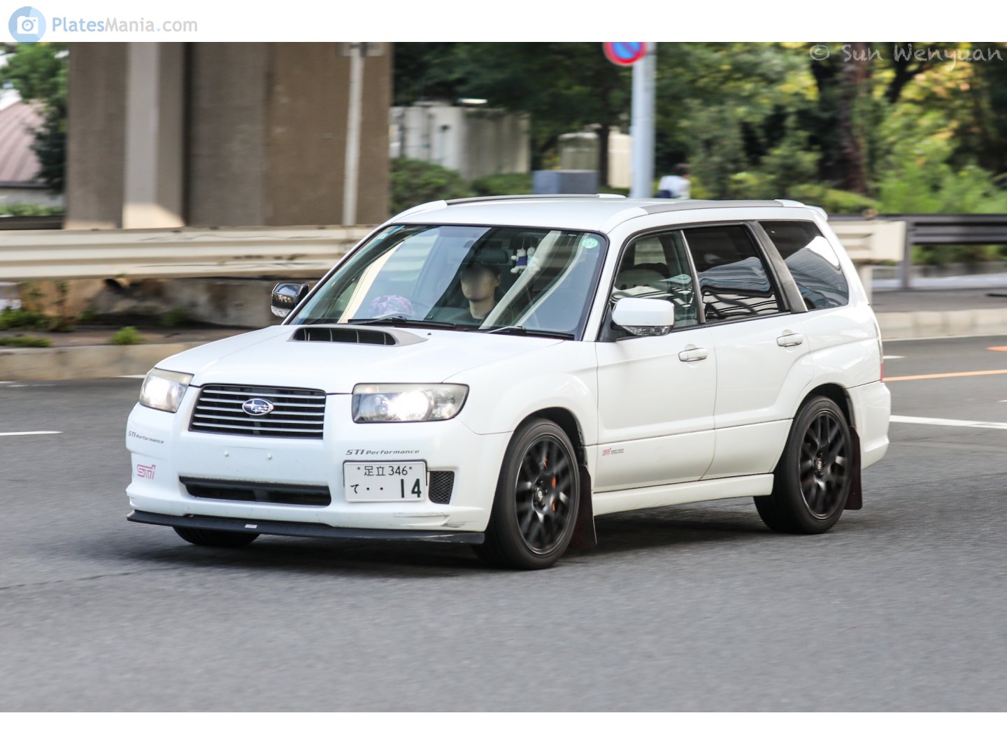 足立 346 て 14, Subaru Forester 2nd gen (SG), facelift, 2005­–2008