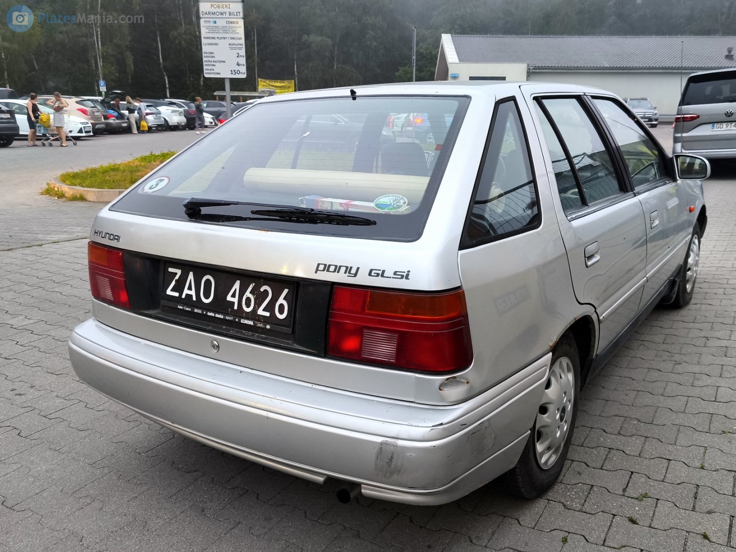 ZAO 4626, Hyundai Pony 4th gen 5-door Hatch (X2; EU-market), facelift, 1991–1994