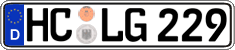 German license plate, Regular plates