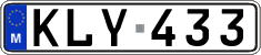 License plate of Malta, Regular plates (ABC 123)