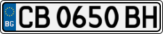 License plate of Bulgaria, Cars