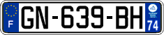 French license plate, SIV (ordinary)