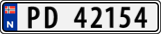 License plate of Norway, Cars