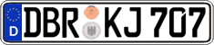 German license plate, Regular plates