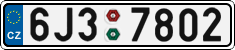 License plate of the Czech Republic, Cars (2001)