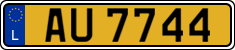License plate of Luxembourg, 2003 year system