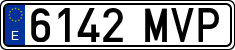 License plates of Spain, Ordinary (2000)